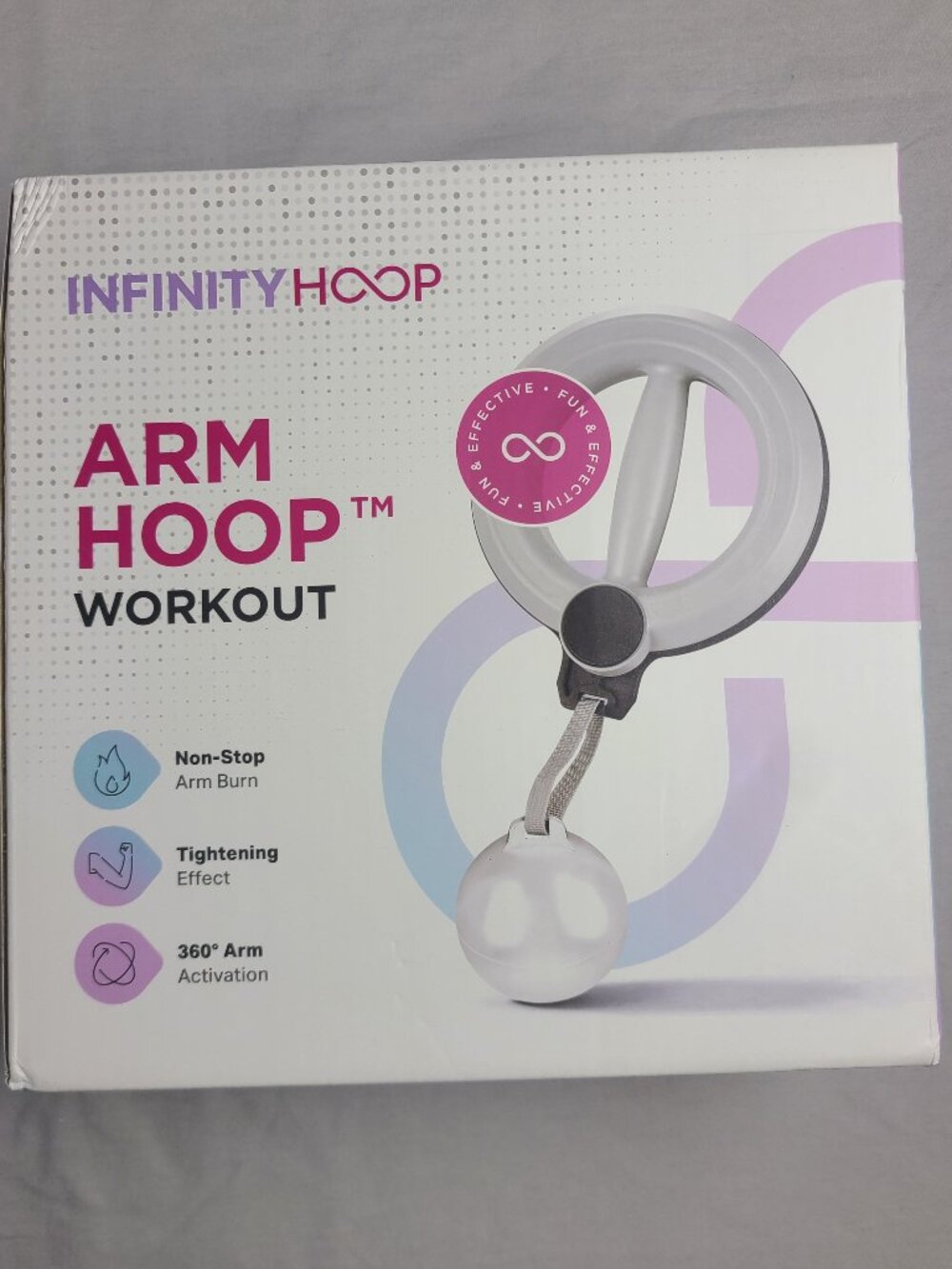 Infinity Hoop Arm Workout With Counter Purple New